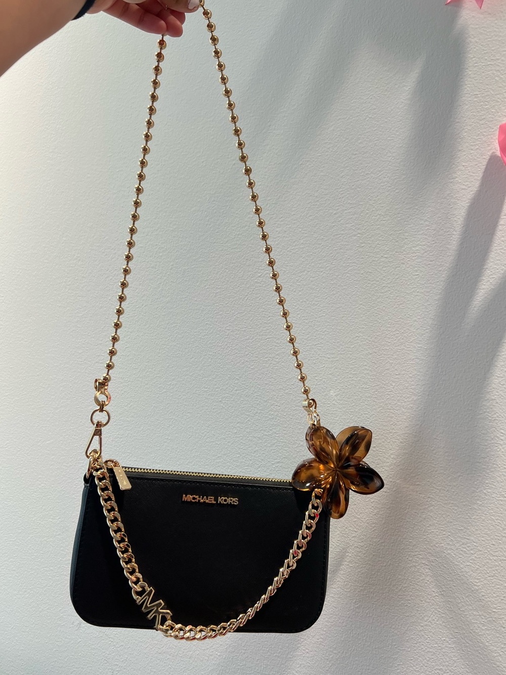 Michael Kors Jet Black SM Pouchette - Picture 8 of 10